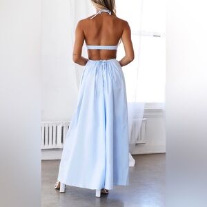 Hello Molly Should We Go Maxi Dress Blue